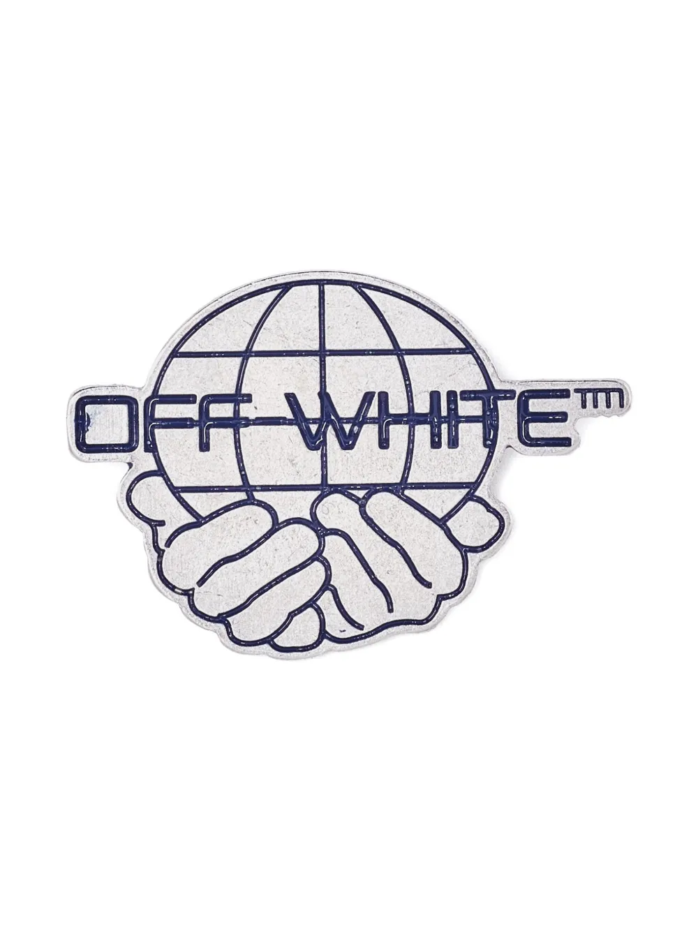 Pre-owned Off-white Logo World Brooch