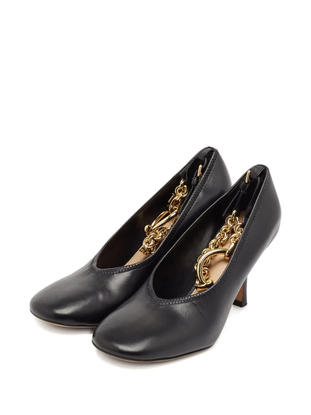 JW Anderson 2024 90 mm verfraaide pumps - Zwart