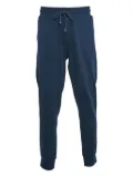 BOSS cotton drawstring trousers - Blue