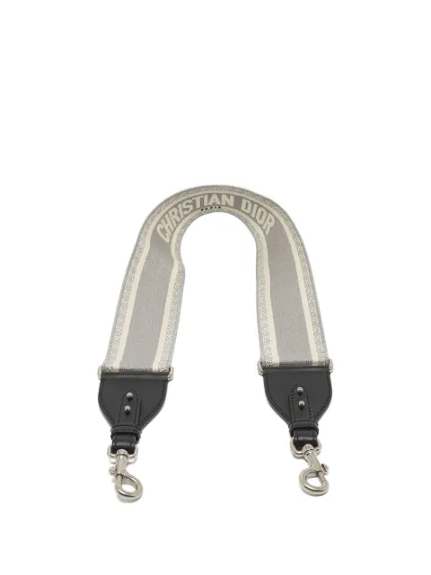 Christian Dior Pre-Owned Embroidered Leather Strap Bag Strap