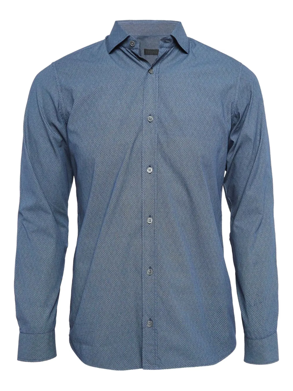 Zegna patterned cotton shirt | Blue | Image 1