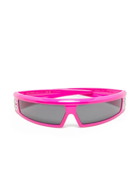 Dolce & Gabbana Pre-Owned lentes de sol con armazón rectangular y logo DG 2024