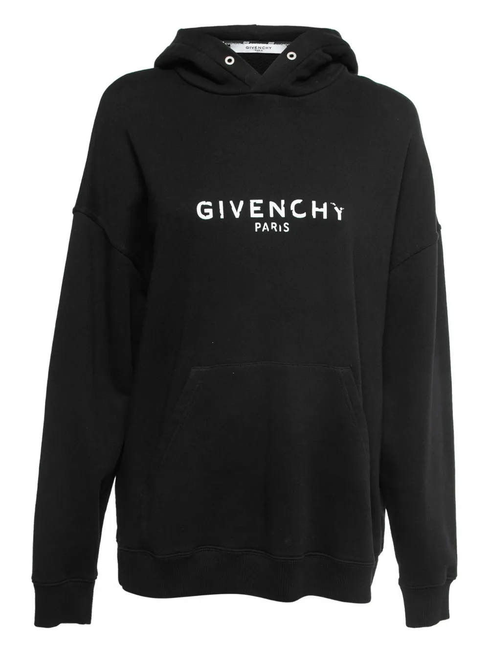 Givenchy Pre-Owned 2024 cotton logo-print hoodie | Black | Image 1