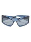 MCM Pre-Owned wraparound-frame sunglasses - Blue