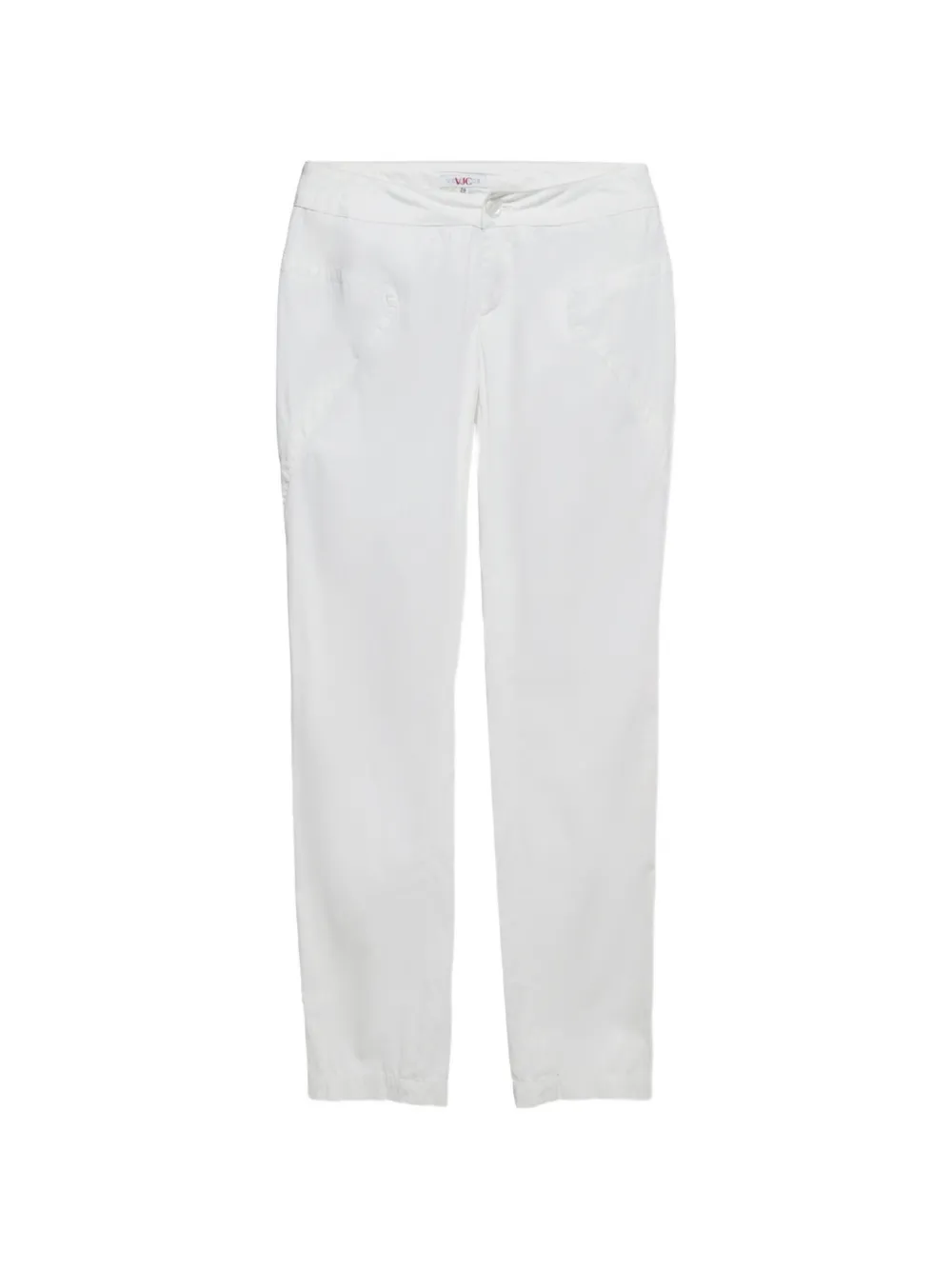 Versace Pre-Owned Pantaloni in cotone elasticizzato - Bianco