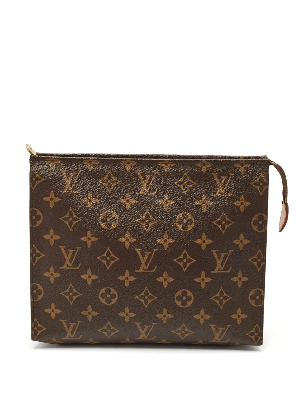 monogram canvas clutch