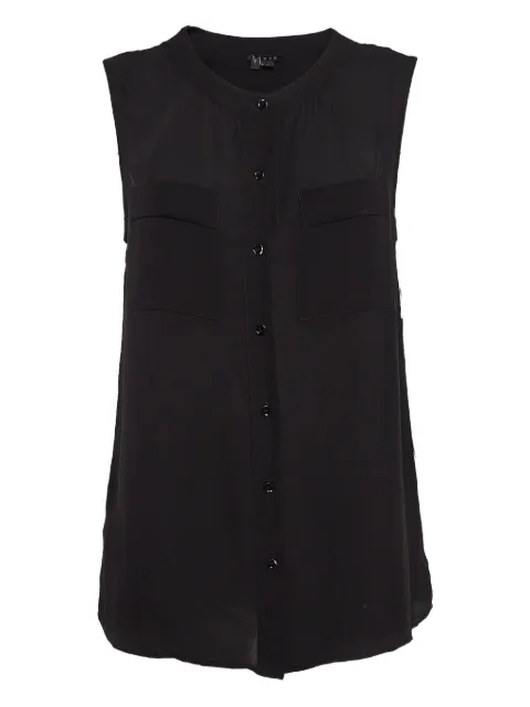 Theory sleeveless pockets top