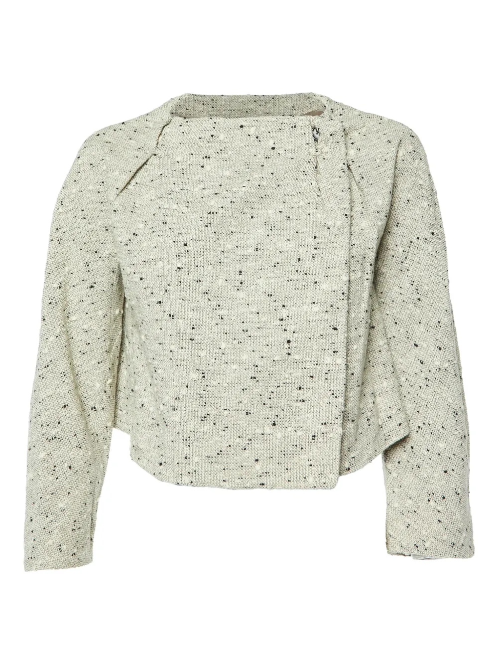 Pre-owned Marni Speckled Tweed Jacket In Neutral