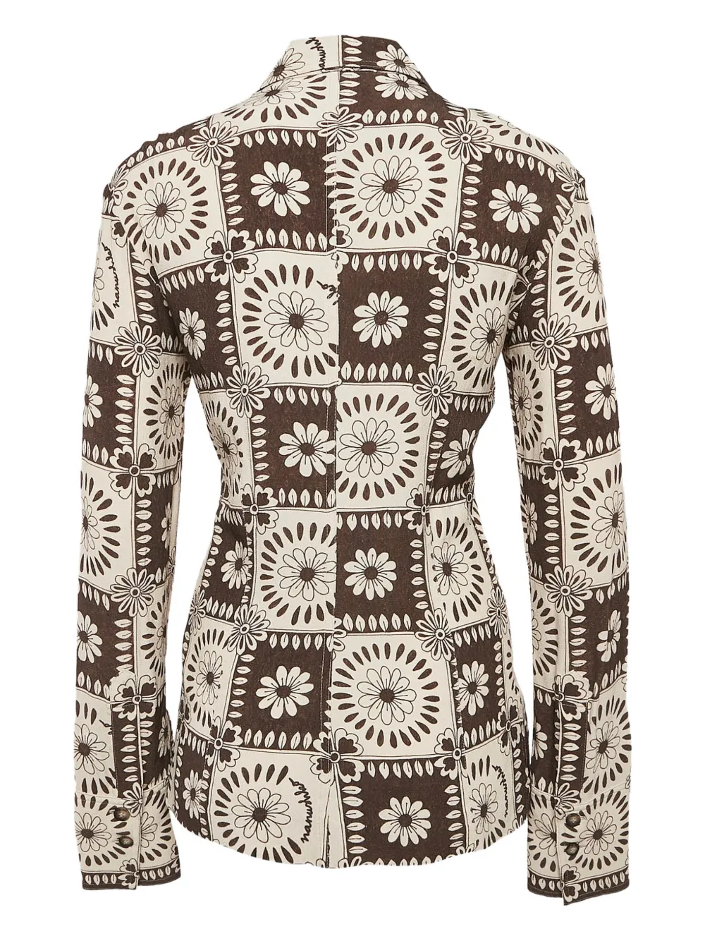 Nanushka floral cutout blouse | Image 2