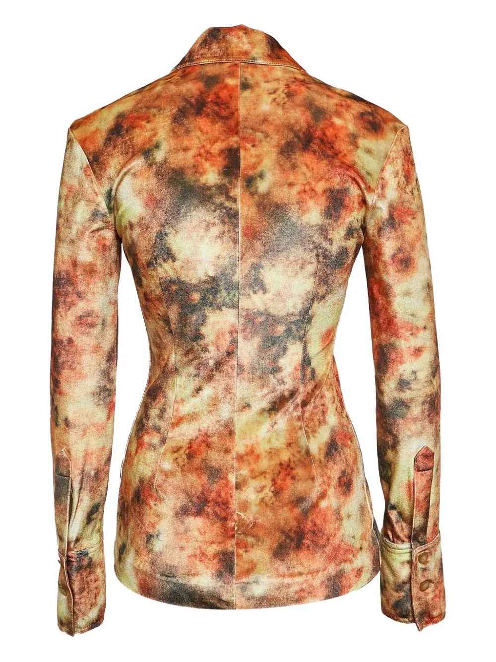Nanushka pre-owned floral-print velvet shirt | Image 2