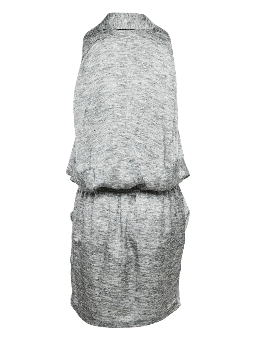 Alexander McQueen Pre-Owned Mouwloze zijden mini-jurk - Grijs