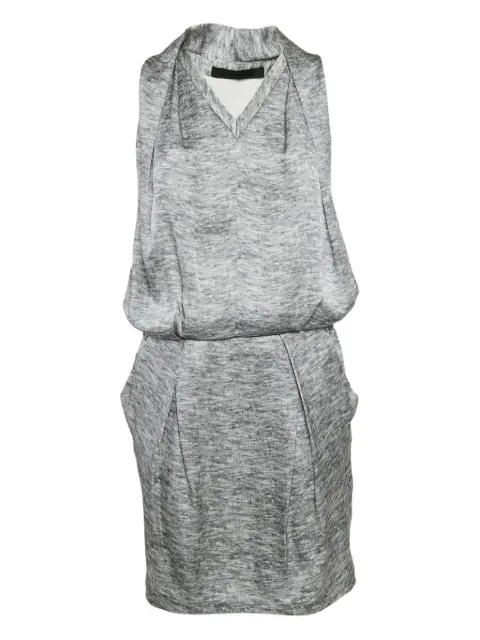Alexander McQueen Pre-Owned 실크 민소매 미디 드레스