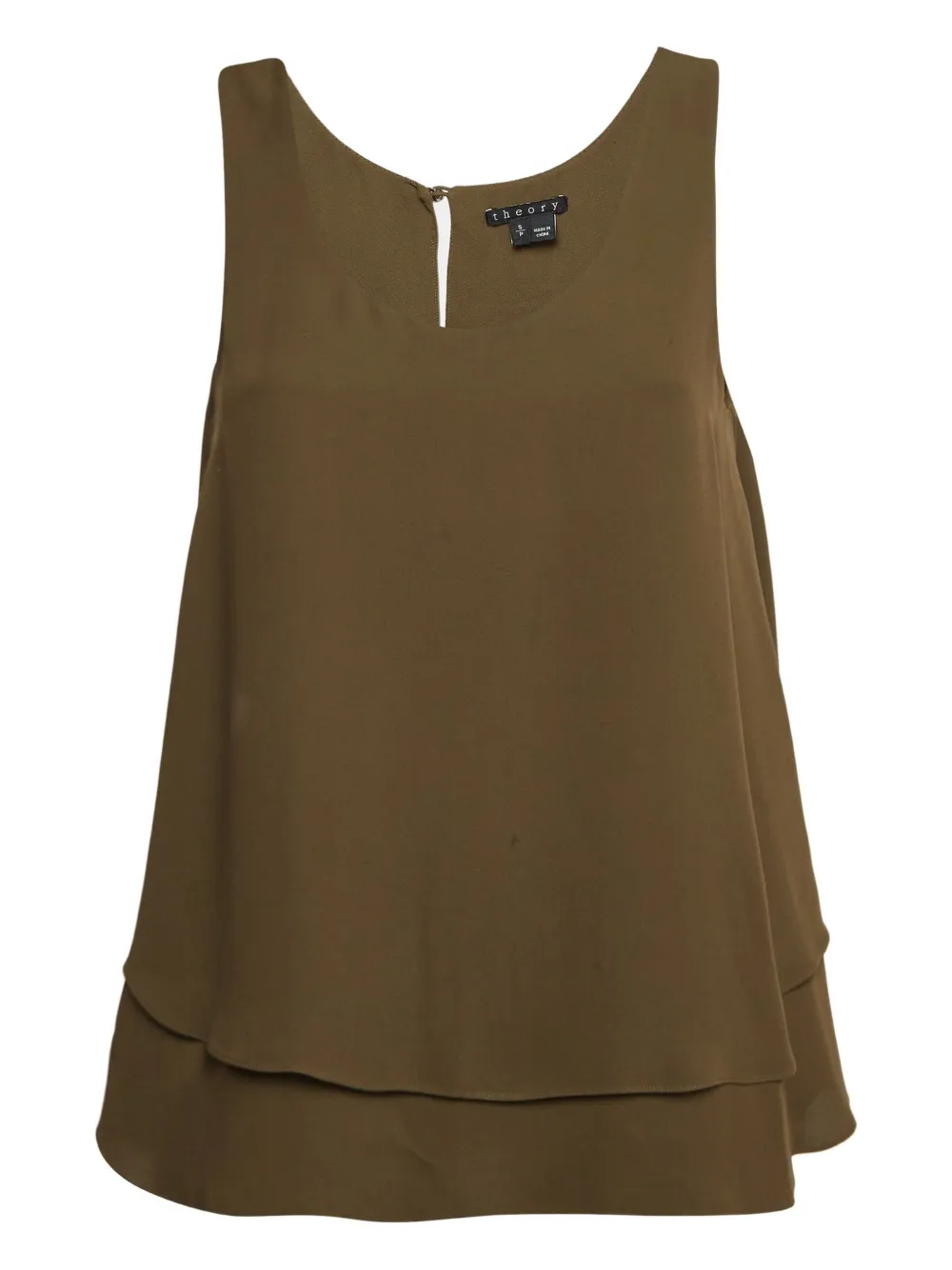 Pre-owned Theory  Layered Silk Tank Top