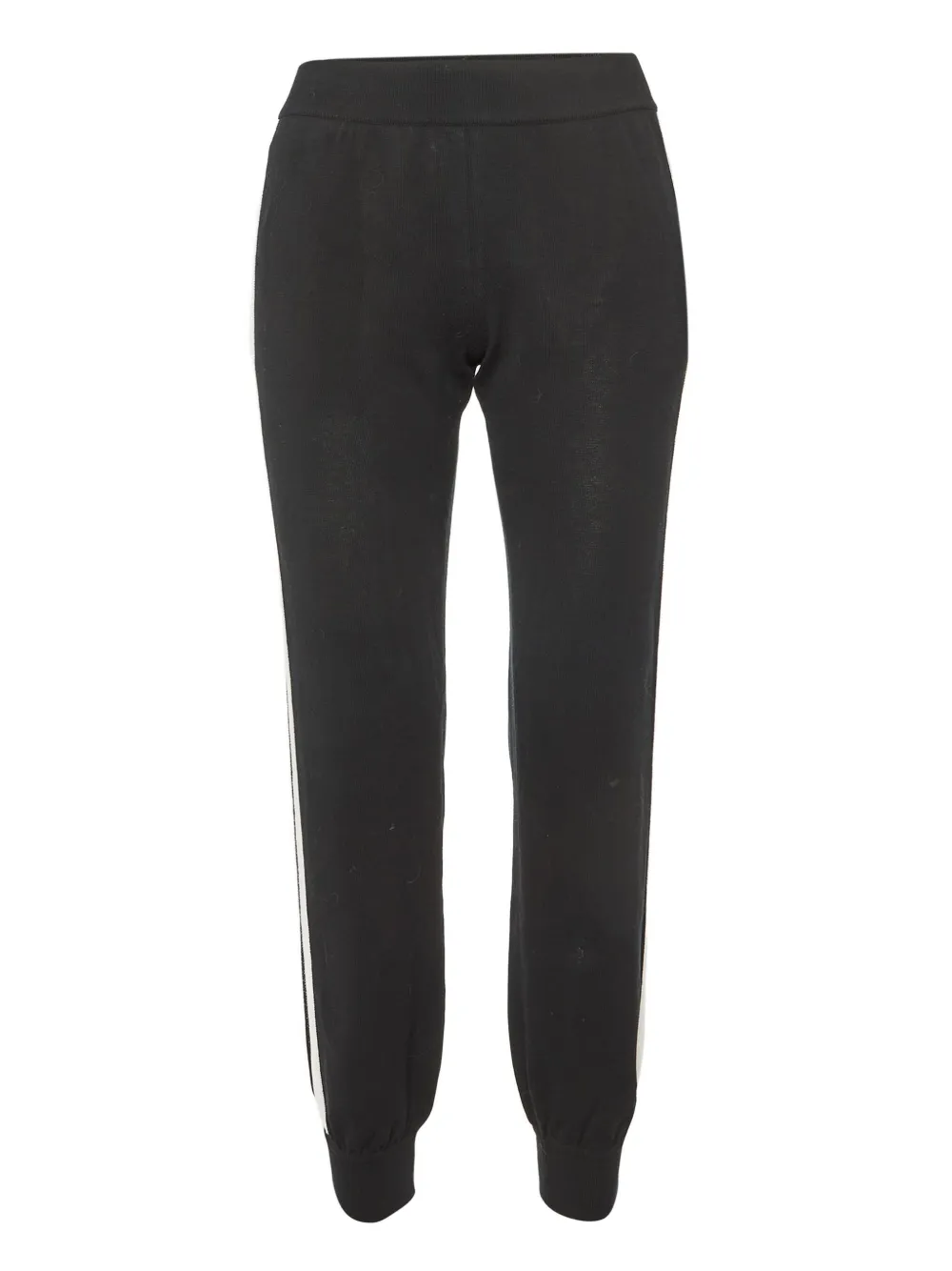 Fendi Pre-Owned side-stripe cotton jogger pants | Black | Image 1