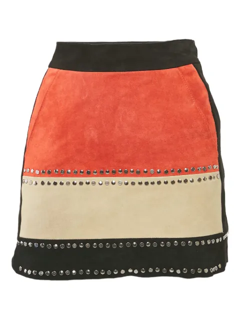 Maje pre-owned suede studded skirt
