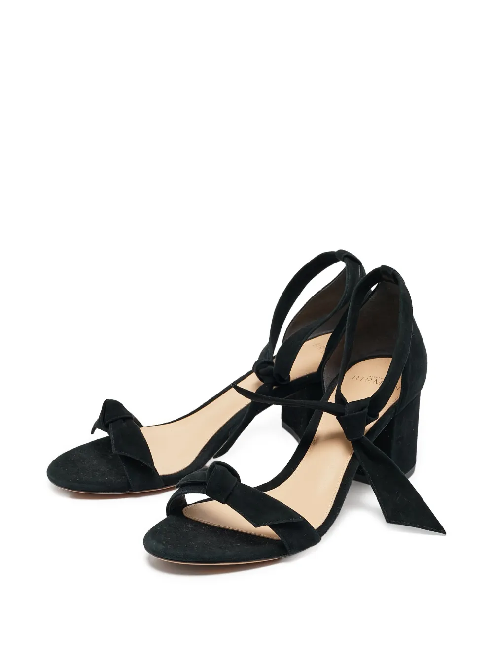 Alexandre Birman Sandalen met strikdetail en hak - Zwart