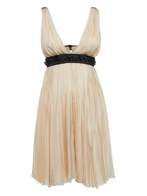 DSQUARED2 pleated silk dress