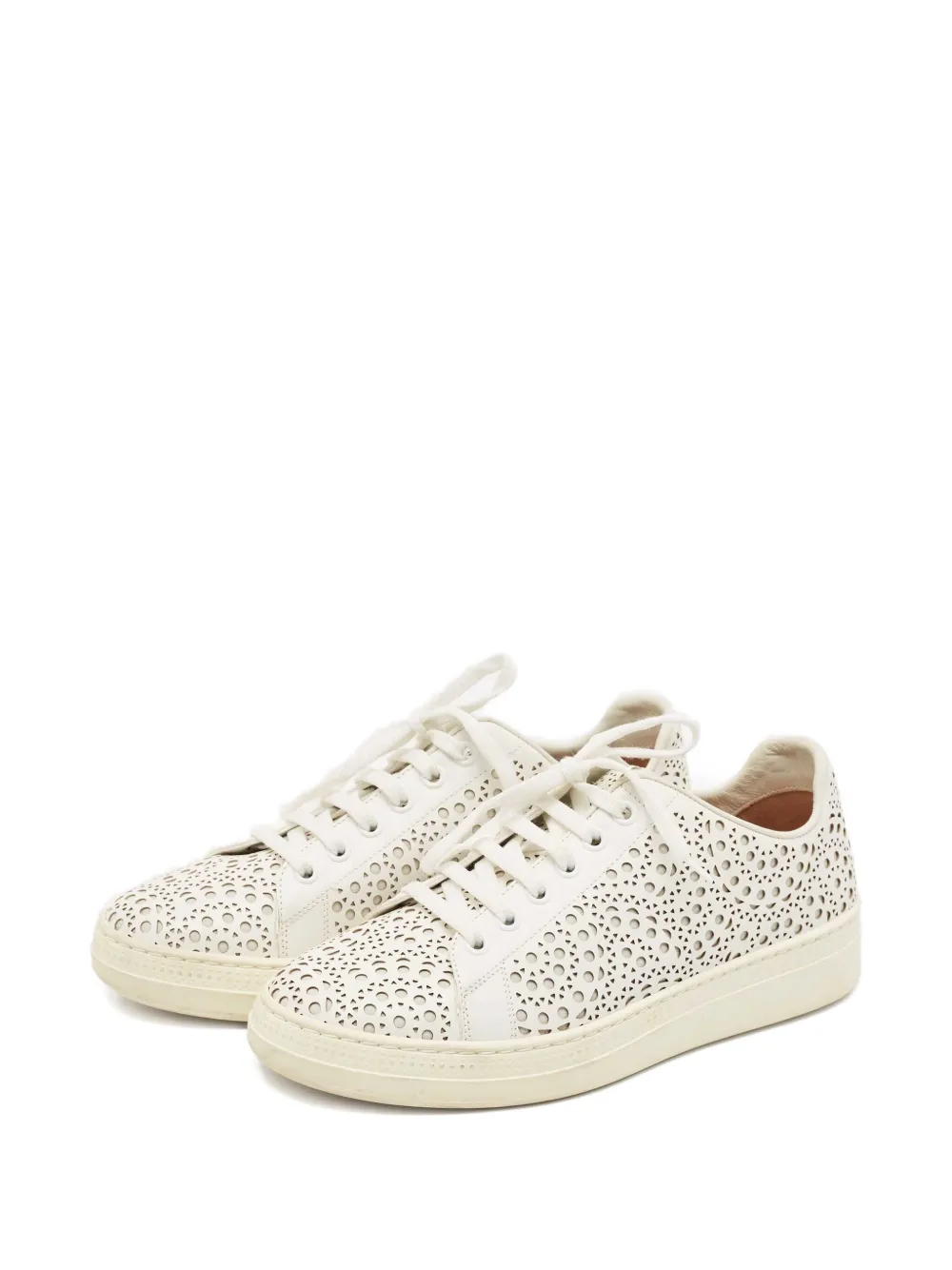 Alaïa Pre-Owned laser-cut low-top sneakers | Image 2