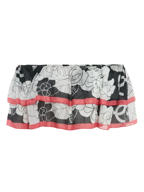 CHANEL Pre-Owned 2024 floral ruffle top