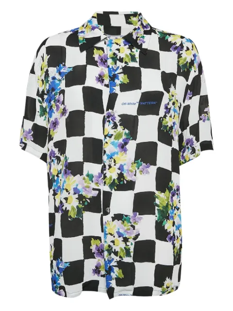 Off-White Pre-Owned Check Floral shirt