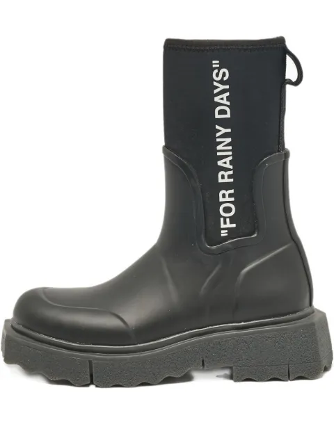 Off-White Pre-Owned Sponge rain boots