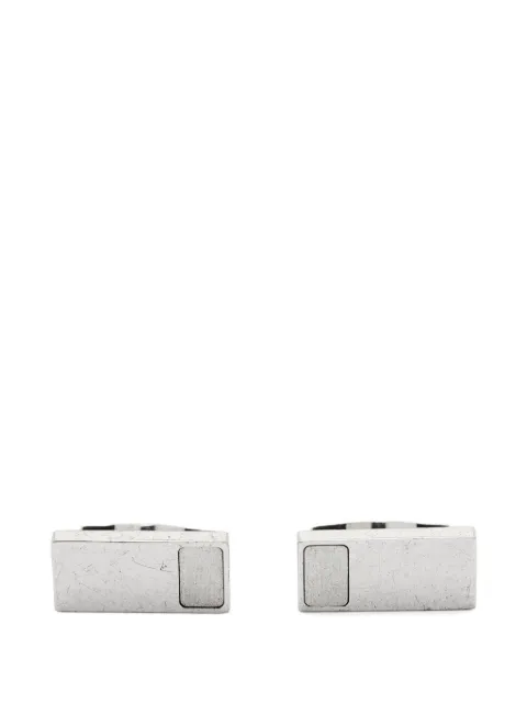 S.T. Dupont pre-owned rectangular metal cufflinks