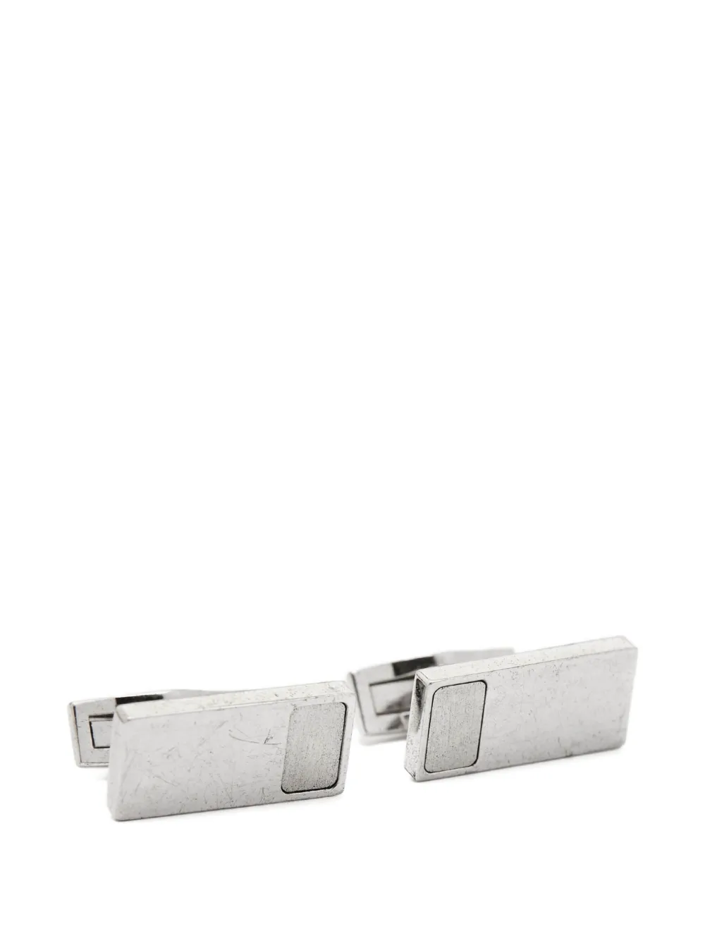 S.T. Dupont pre-owned rectangular metal cufflinks | Pre-Owned | Image 2