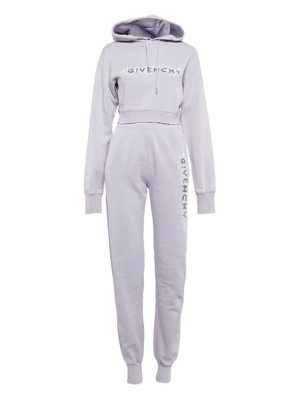 Givenchy Pre-Owned logo-print cotton tracksuit | Purple | Image 1