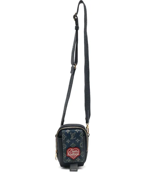 Louis Vuitton Pre-Owned 2023 Denim Monogram pouch bag