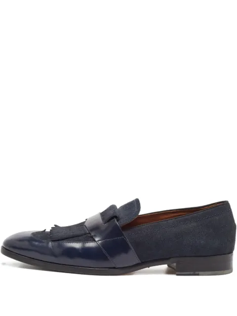 Jimmy Choo Pre-Owned leather fringe loafers