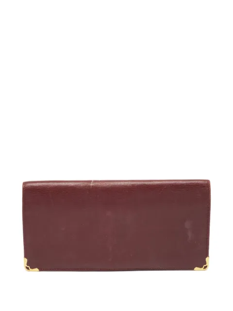 Cartier leather gold corners wallet