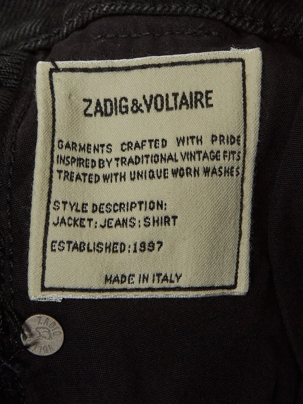 Pre-owned Zadig & Voltaire Distressed-denim Shorts In Black
