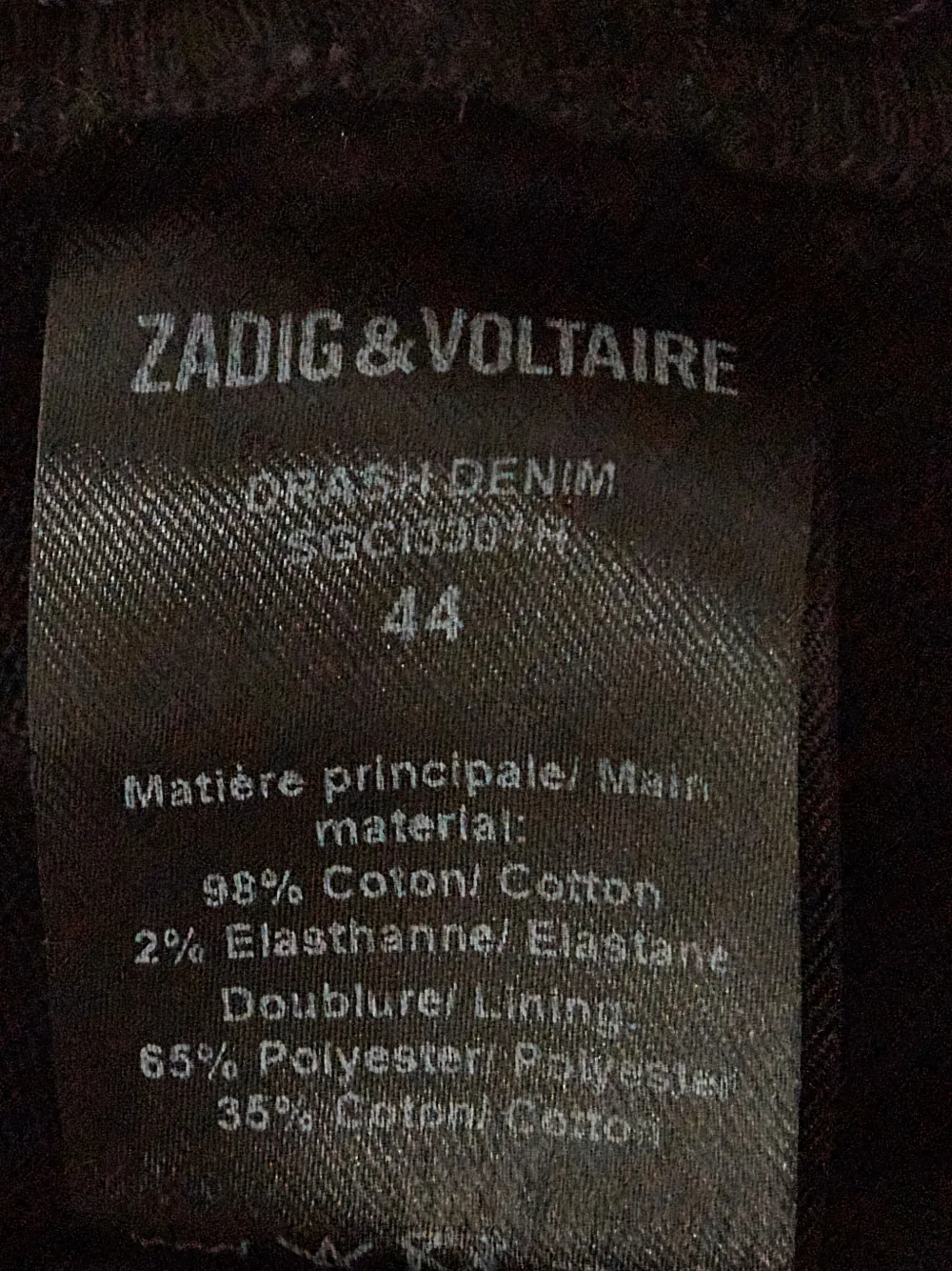 Pre-owned Zadig & Voltaire Distressed-denim Shorts In Black