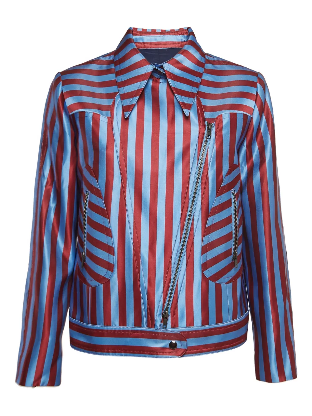 Self-Portrait striped jacket | Blue | Image 1