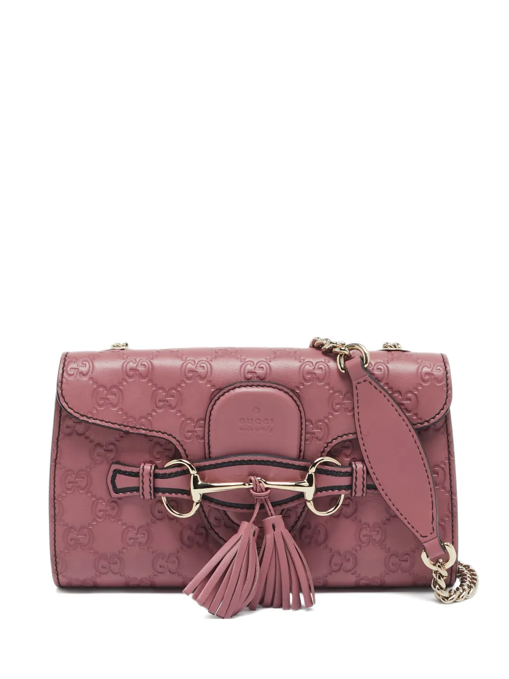 Gucci Pre-Owned 2024 Guccissima Emily handbag - ピンク Gucci Pre-Owned 2024 Guccissima Emily handbag - ピンク