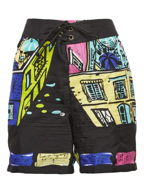 PUCCI Pre-Owned printed silk shorts