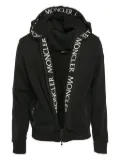 Moncler Vintage zip-up hooded jacket - Black