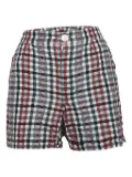 Louis Vuitton Pre-Owned checked silk shorts - Grey