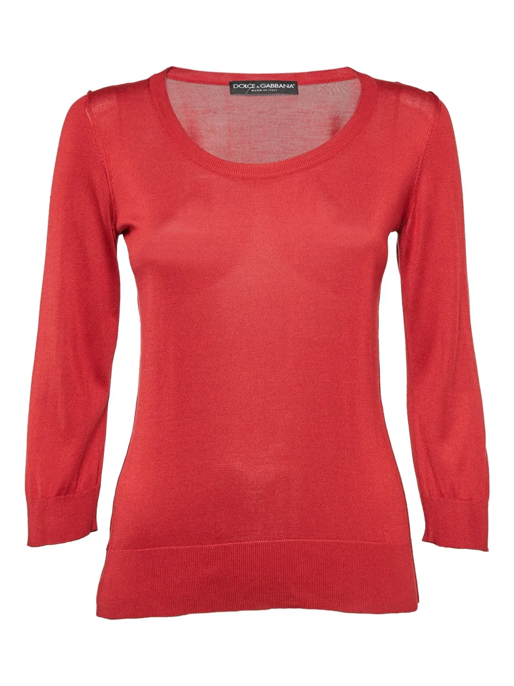 Dolce & Gabbana Pre-Owned round-neck long-sleeve top | Red | Image 1