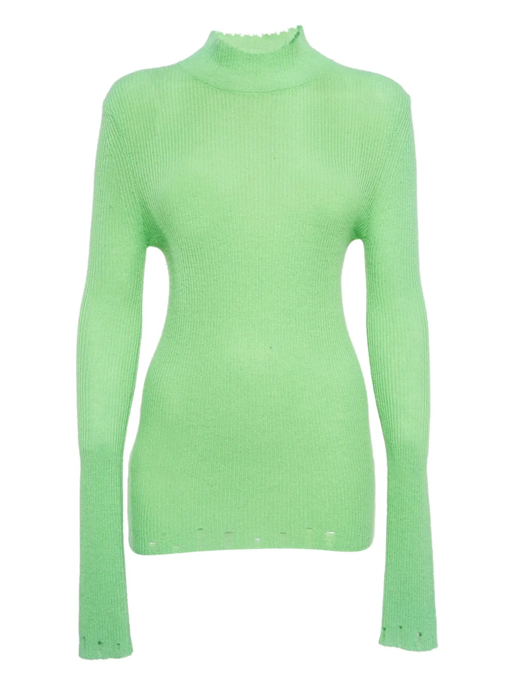 Les Rêveries ribbed turtleneck sweater | Green | Image 1