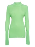 Les Rêveries ribbed turtleneck sweater - Green