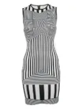 Clover Canyon striped midi dress - Black