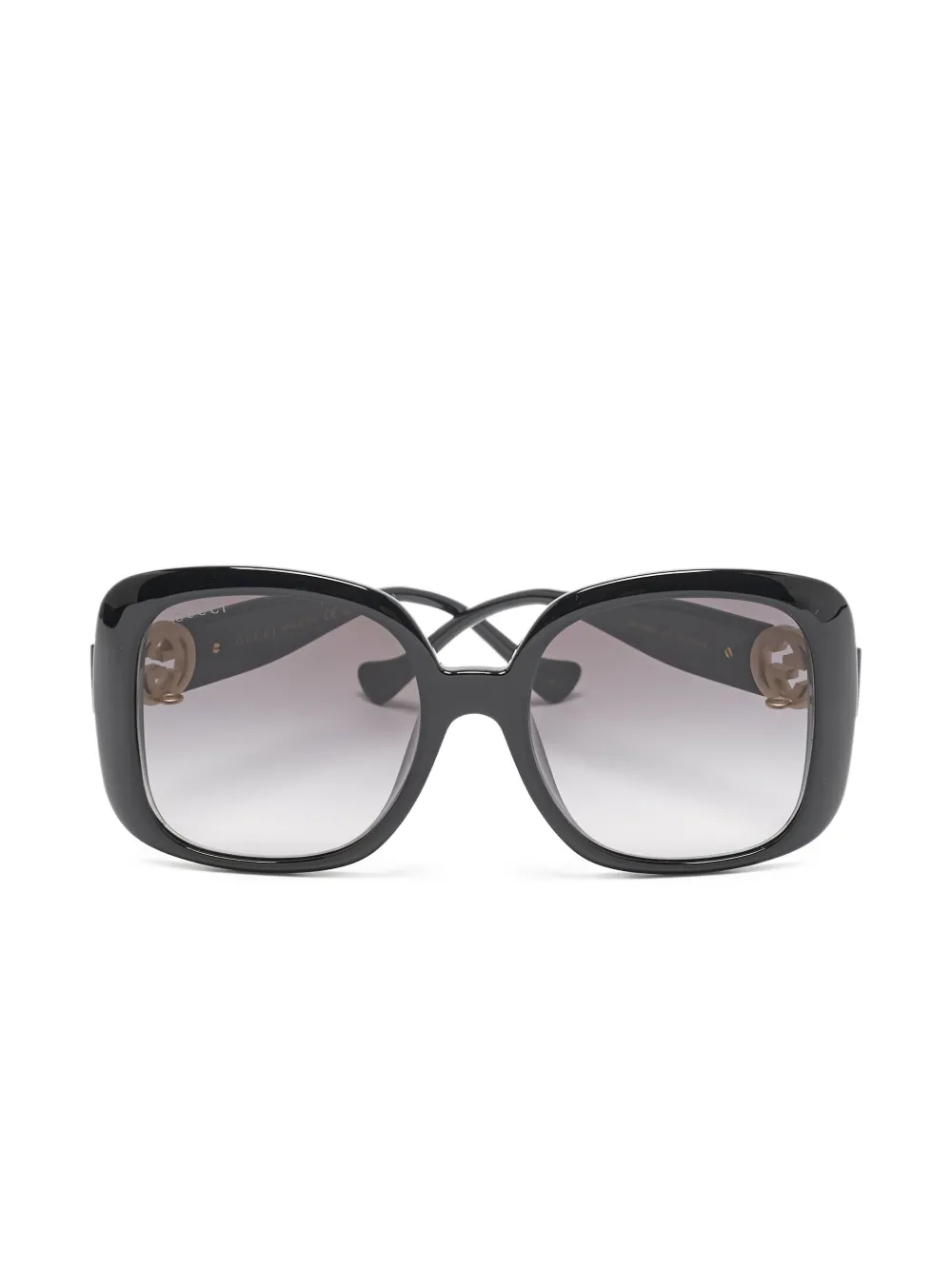 Gucci Pre-Owned オーバーサイズフレーム サングラス - ブラック Gucci Pre-Owned オーバーサイズフレーム サングラス - ブラック