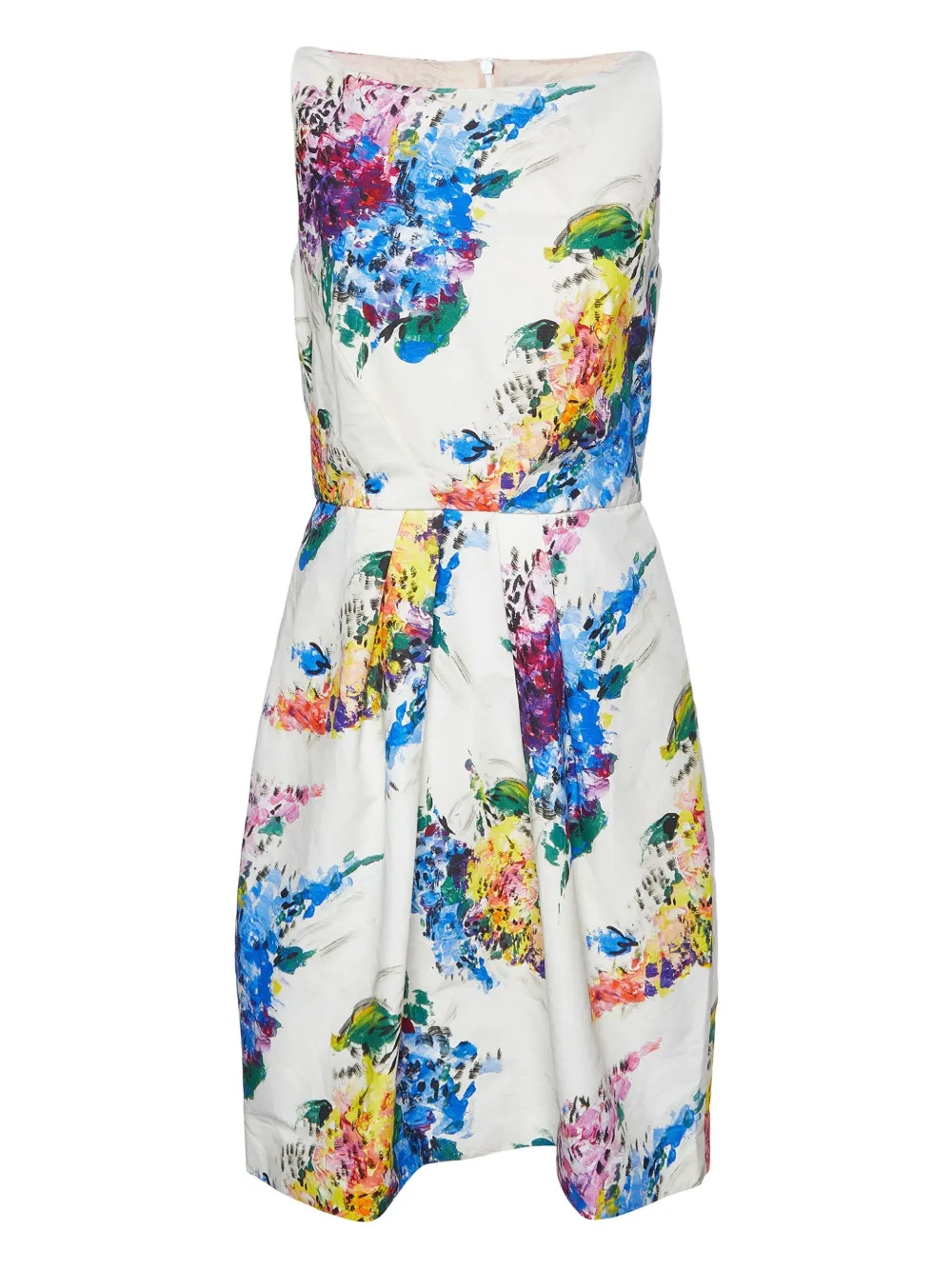 Max Mara pre-owned floral-print dress - Bianco