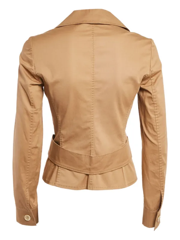 D&G Vintage pre-owned Button Front Cotton Jacket Brown