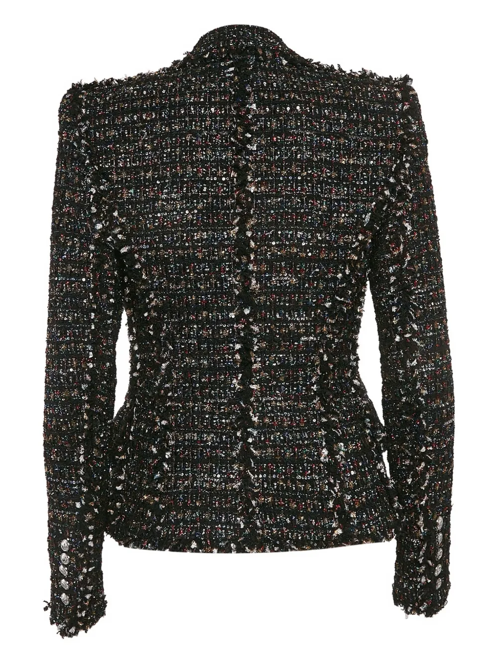 Balmain Pre-Owned tweed tinsel blazer | Image 2