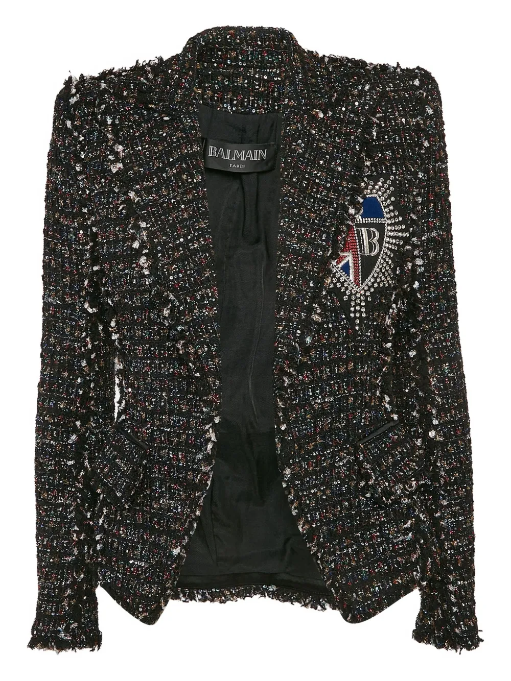 Pre-owned Balmain Tweed Tinsel Blazer
