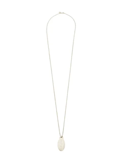 Tiffany & Co. Pre-Owned oval tag beaded chain necklace