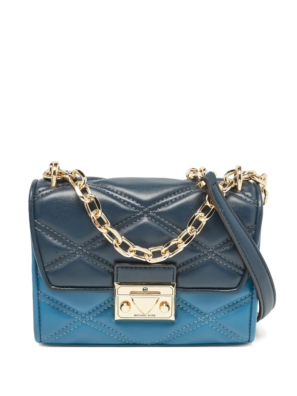 Michael Kors Vintage プレオウンド キルティング ショルダーバッグ - ブルー Michael Kors Vintage プレオウンド キルティング ショルダーバッグ - ブルー