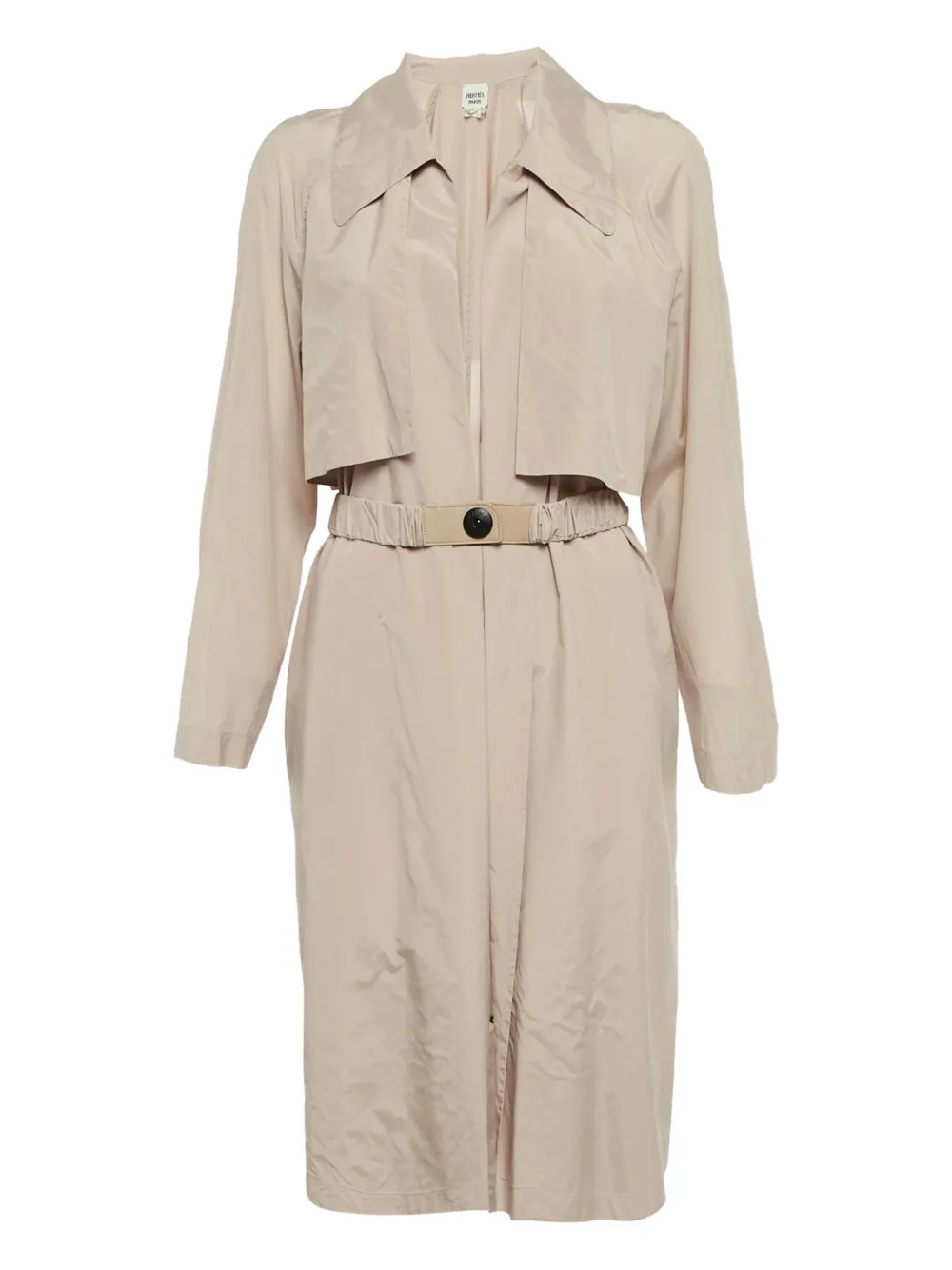 Pre-owned Hermes Silk Belted Coat